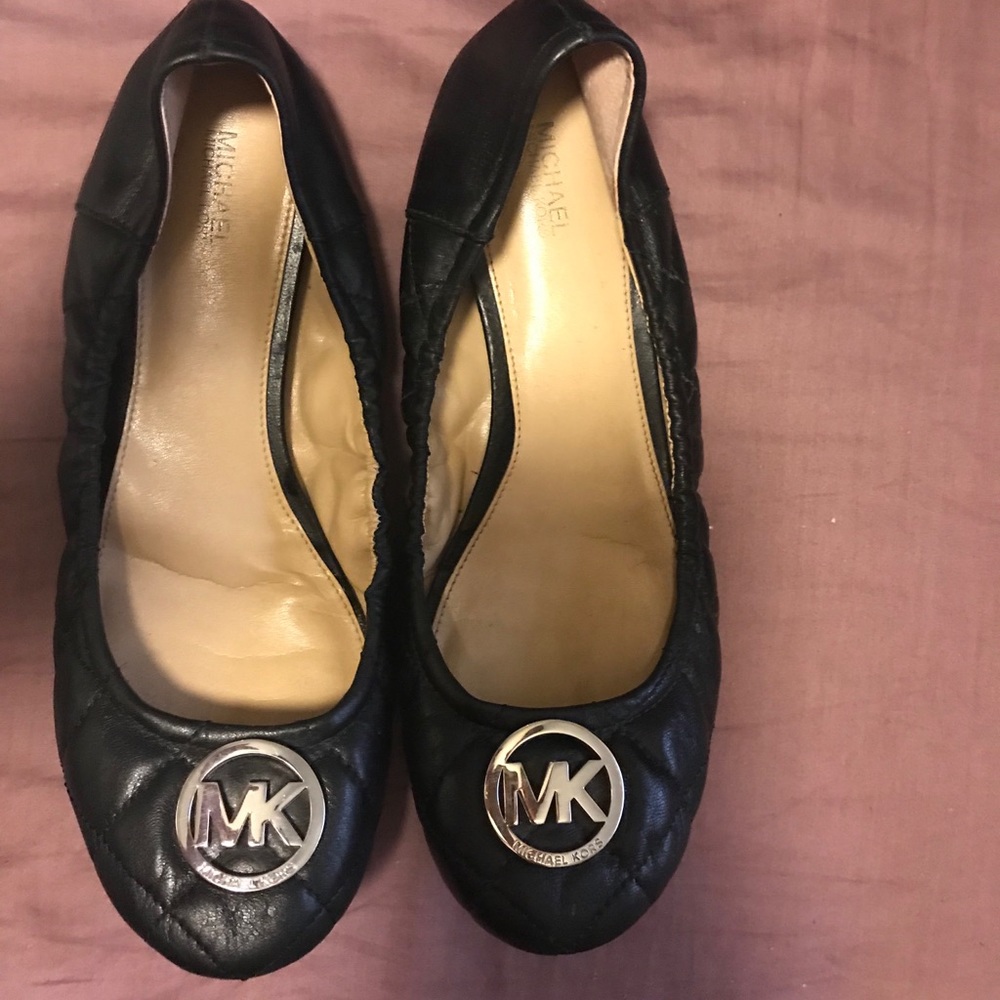 Michael Kors Flats Quilted-Black